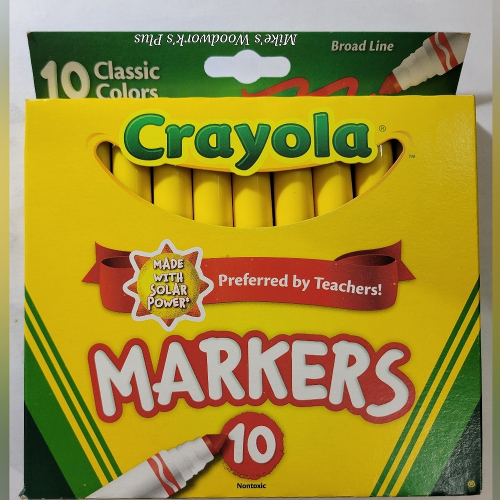 (10)Crayola Markers Single Color (Yellow) Bulk Lot